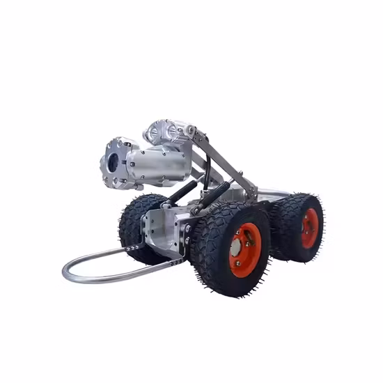 360 Degree Rotate Waterproof Pipe Inspection Camera Crawler Robot CCTV System