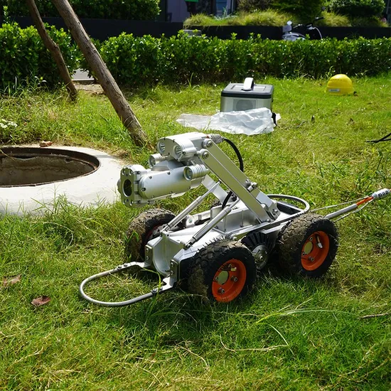 360 Degree Rotate Waterproof Pipe Inspection Camera Crawler Robot CCTV System